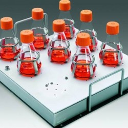 100 мкл наконечники без фильтра Gluvex в штативе, стерильные, апирогенные, не содержат ДНКазы и РНКазы, 96×50 шт./уп.